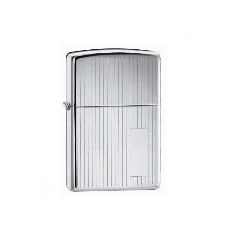 Bricheta Zippo 350 Engine Turned Polished Chrome
