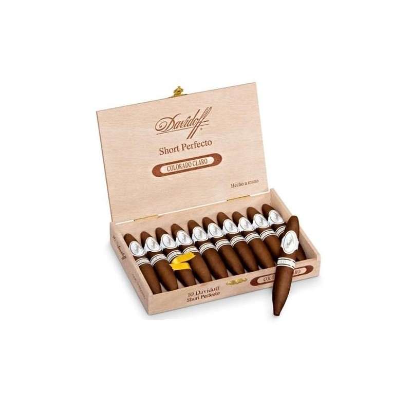 Trabucuri Davidoff Colorado Claro Short Perfecto Cello 10